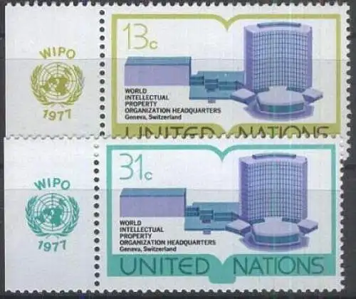 UNO NEW YORK 1977 Mi-Nr. 303/04 ** MNH