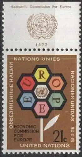 UNO NEW YORK 1972 Mi-Nr. 251 ** MNH