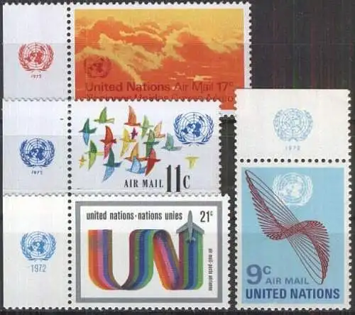 UNO NEW YORK 1972 Mi-Nr. 245/48 ** MNH