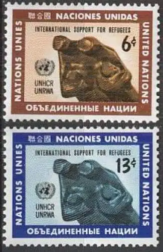 UNO NEW YORK 1971 Mi-Nr. 232/33 ** MNH