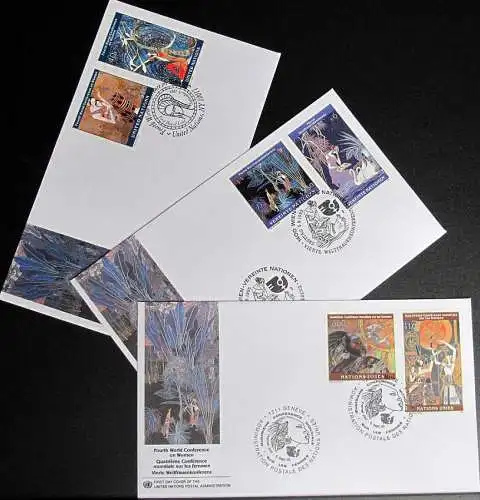 UNO NEW YORK - WIEN - GENF 1995 Weltfrauenkonferenz 3 FDC