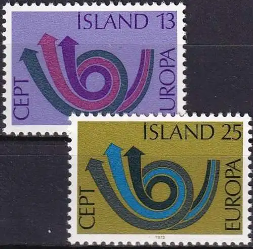 ISLAND 1973 Mi-Nr. 471/72 ** MNH - CEPT