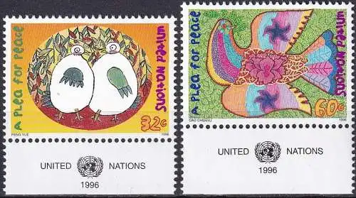 UNO NEW YORK 1996 Mi-Nr. 718/19 ** MNH