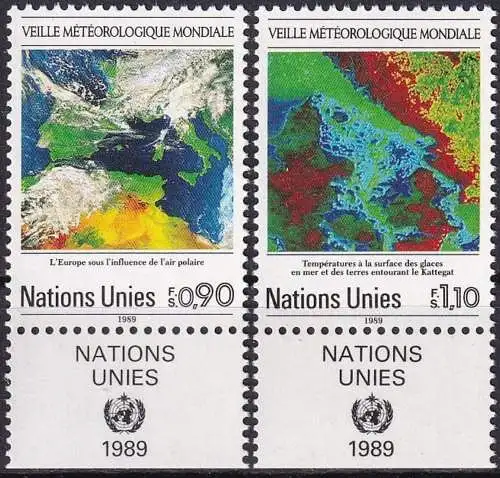 UNO GENF 1989 Mi-Nr. 176/77 ** MNH