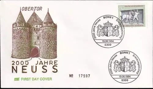 DEUTSCHLAND 1984 Mi-Nr. 1218 FDC