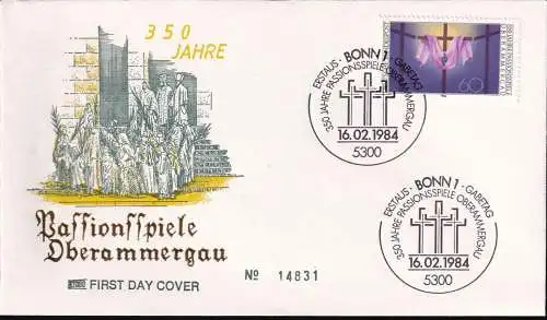 DEUTSCHLAND 1984 Mi-Nr. 1201 FDC