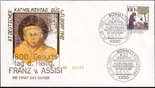DEUTSCHLAND 1982 Mi-Nr. 1149 FDC