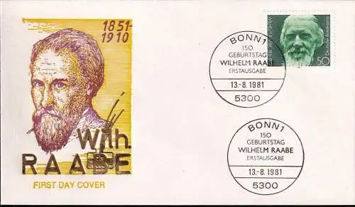 DEUTSCHLAND 1981 Mi-Nr. 1104 FDC