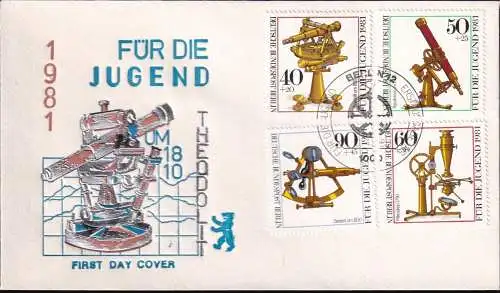 DEUTSCHLAND 1981 Mi-Nr. 1090/93 FDC