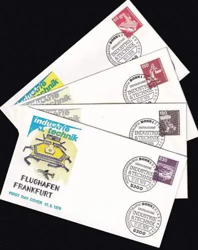 DEUTSCHLAND 1978 Mi-Nr. 990/94 FDC