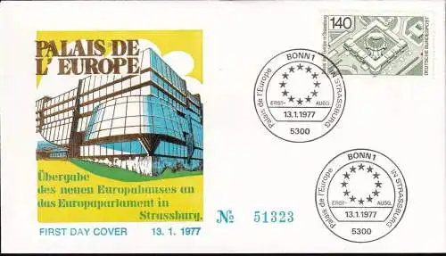 DEUTSCHLAND 1977 Mi-Nr. 921 FDC