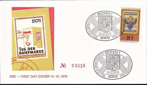 DEUTSCHLAND 1976 Mi-Nr. 903 FDC