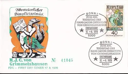 DEUTSCHLAND 1976 Mi-Nr. 902 FDC