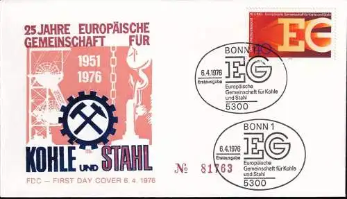 DEUTSCHLAND 1976 Mi-Nr. 880 FDC