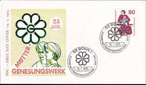 DEUTSCHLAND 1975 Mi-Nr. 831 FDC