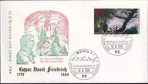 DEUTSCHLAND 1974 Mi-Nr. 815 FDC