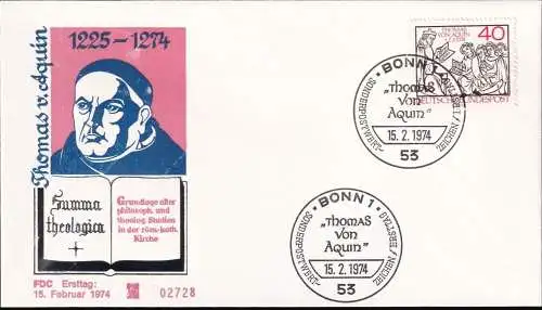 DEUTSCHLAND 1974 Mi-Nr. 795 FDC