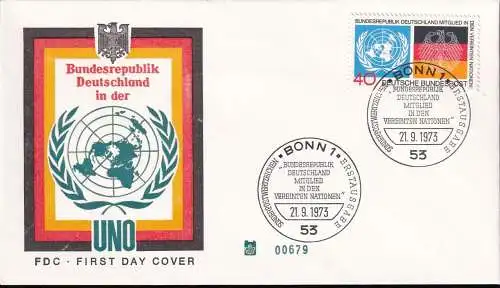 DEUTSCHLAND 1973 Mi-Nr. 781 FDC