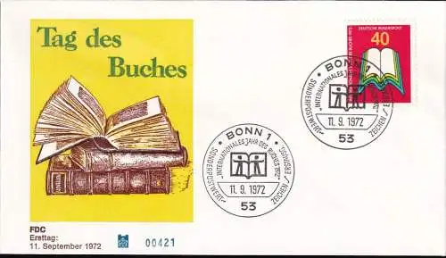 DEUTSCHLAND 1972 Mi-Nr. 740 FDC