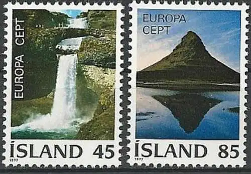 ISLAND 1977 Mi-Nr. 522/23 ** MNH - CEPT