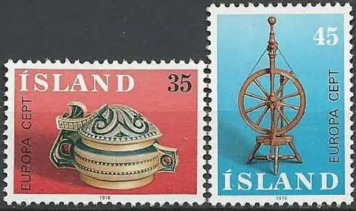 ISLAND 1976 Mi-Nr. 514/15 ** MNH - CEPT