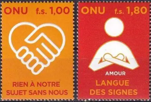 UNO GENF 2008 Mi-Nr. 600/01 ** MNH