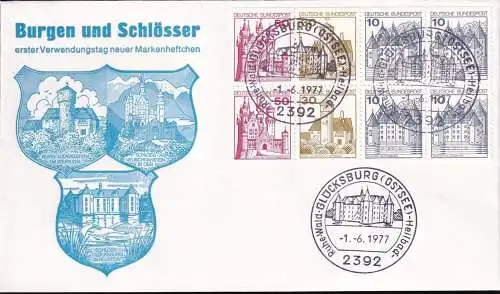 DEUTSCHLAND 1977 Mi-Nr. HBL 26 aus MH 21 FDC