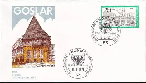 DEUTSCHLAND 1971 Mi-Nr. 704 FDC