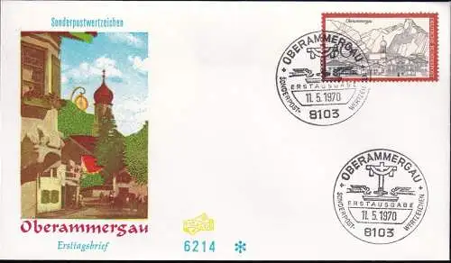 DEUTSCHLAND 1970 Mi-Nr. 622 FDC