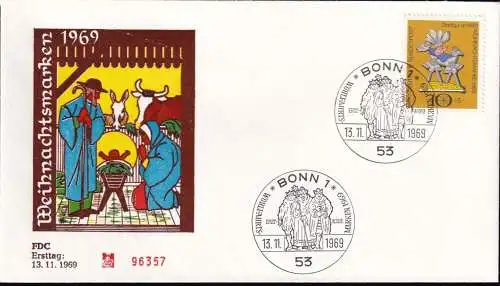 DEUTSCHLAND 1969 Mi-Nr. 610 FDC