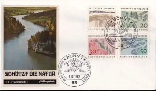 DEUTSCHLAND 1969 Mi-Nr. 591/94 FDC