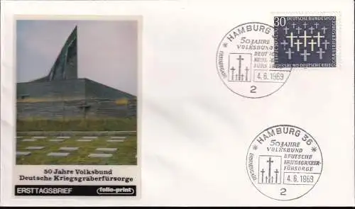 DEUTSCHLAND 1969 Mi-Nr. 586 FDC