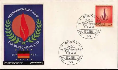 DEUTSCHLAND 1968 Mi-Nr. 575 FDC