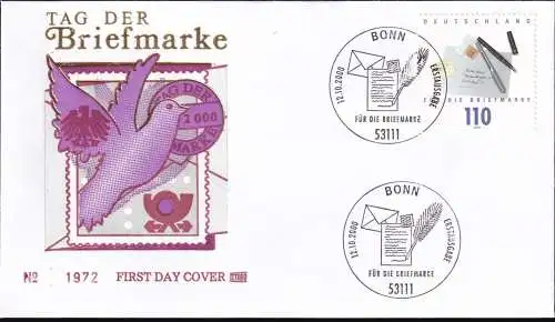 DEUTSCHLAND 2000 Mi-Nr. 2148 FDC