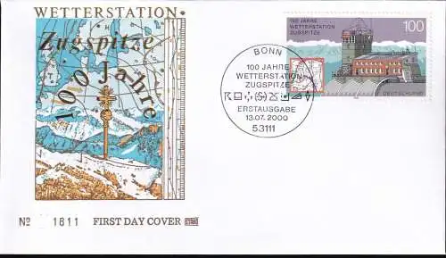 DEUTSCHLAND 2000 Mi-Nr. 2127 FDC