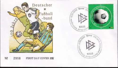 DEUTSCHLAND 2000 Mi-Nr. 2091 FDC