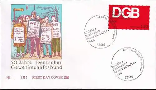 DEUTSCHLAND 1999 Mi-Nr. 2083 FDC