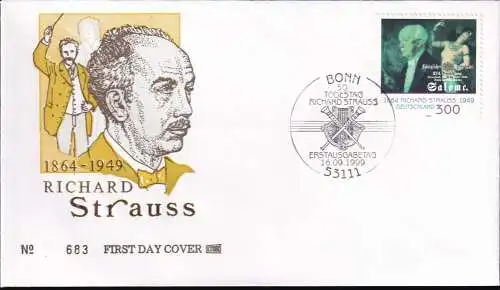 DEUTSCHLAND 1999 Mi-Nr. 2076 FDC