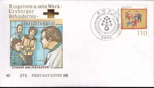 DEUTSCHLAND 1999 Mi-Nr. 2065 FDC