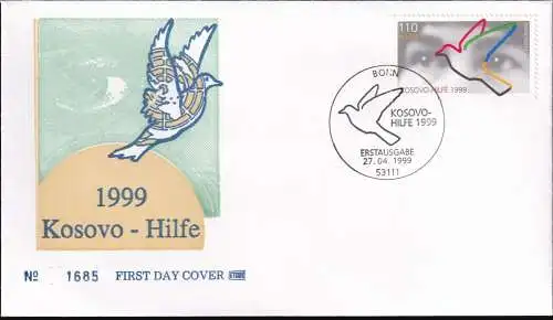 DEUTSCHLAND 1999 Mi-Nr. 2045 FDC