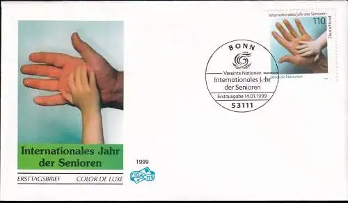 DEUTSCHLAND 1999 Mi-Nr. 2027 FDC