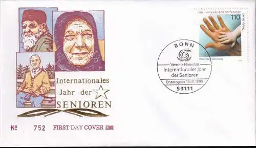 DEUTSCHLAND 1999 Mi-Nr. 2027 FDC