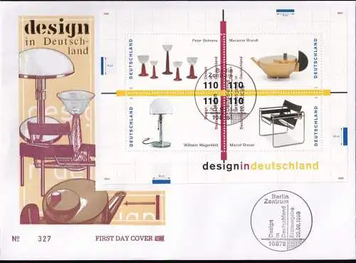 DEUTSCHLAND 1998 Mi-Nr. Block 45 FDC