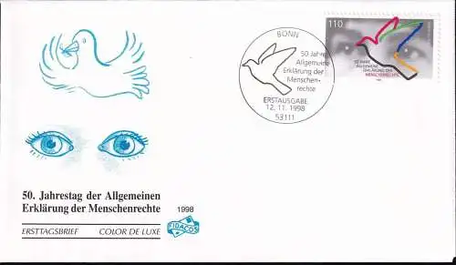 DEUTSCHLAND 1998 Mi-Nr. 2026 FDC