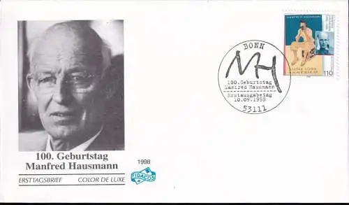 DEUTSCHLAND 1998 Mi-Nr. 2012 FDC