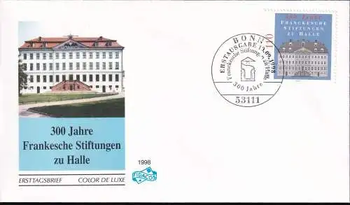 DEUTSCHLAND 1998 Mi-Nr. 2011 FDC