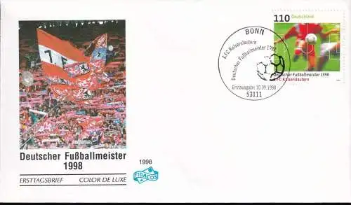 DEUTSCHLAND 1998 Mi-Nr. 2010 FDC