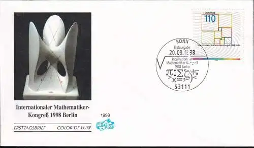 DEUTSCHLAND 1998 Mi-Nr. 2005 FDC