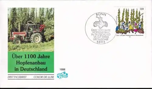 DEUTSCHLAND 1998 Mi-Nr. 1999 FDC