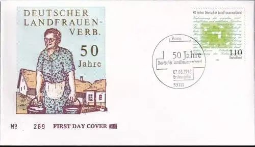 DEUTSCHLAND 1998 Mi-Nr. 1988 FDC